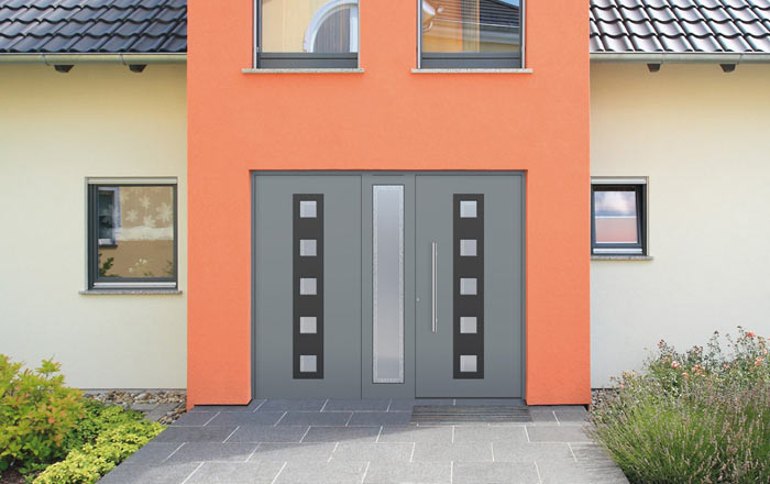 Porte sécurisée et isolante E-design de Kompotherm - installation dans le 77 