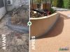 Rampe d'accès en revêtement-de-sol-drainant