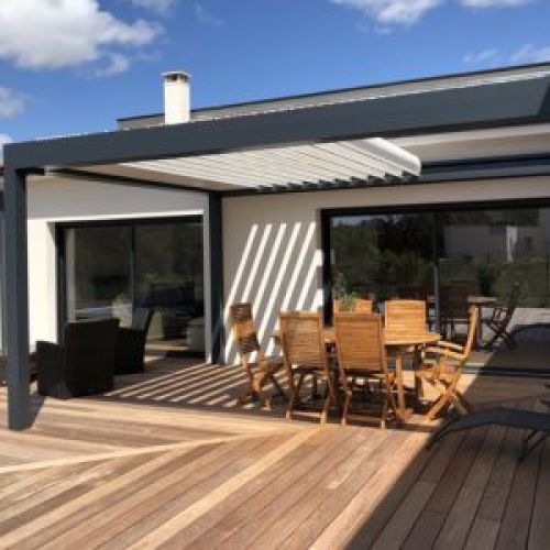 Photo d'une pergola-bioclimatique