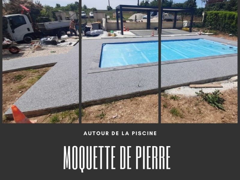 Plage de Piscine en construction