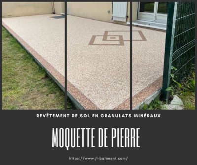Moquette de pierre avec motif