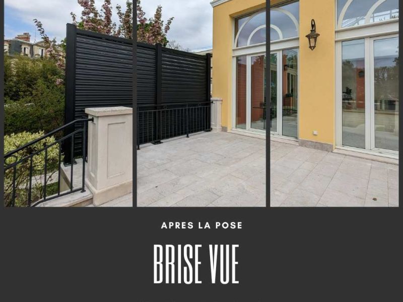 Installation de panneaux brise-vue