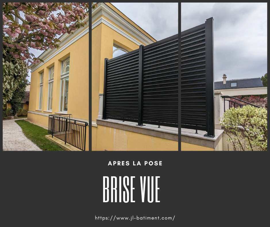 Installation de panneaux brise-vue
