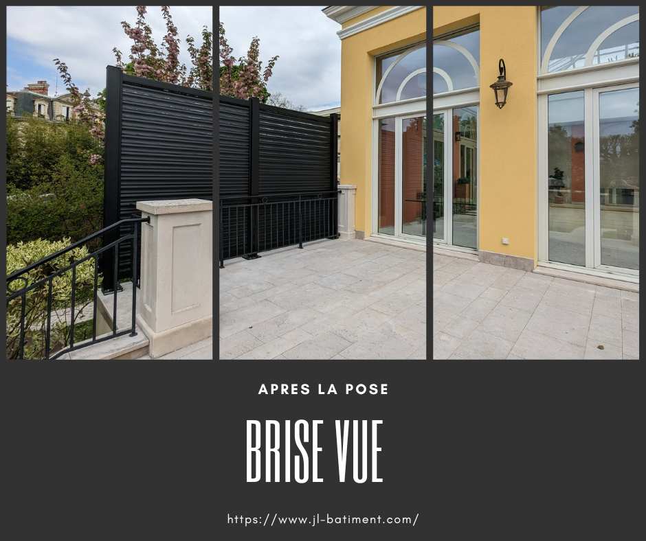 Installation de panneaux brise-vue
