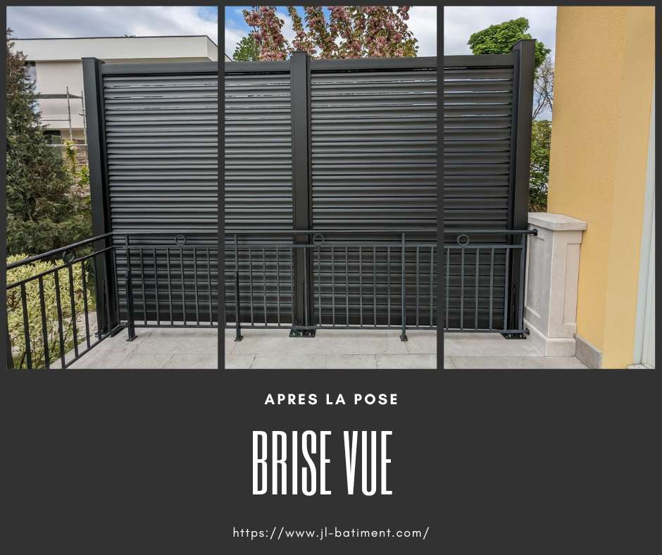 Installation de panneaux brise-vue