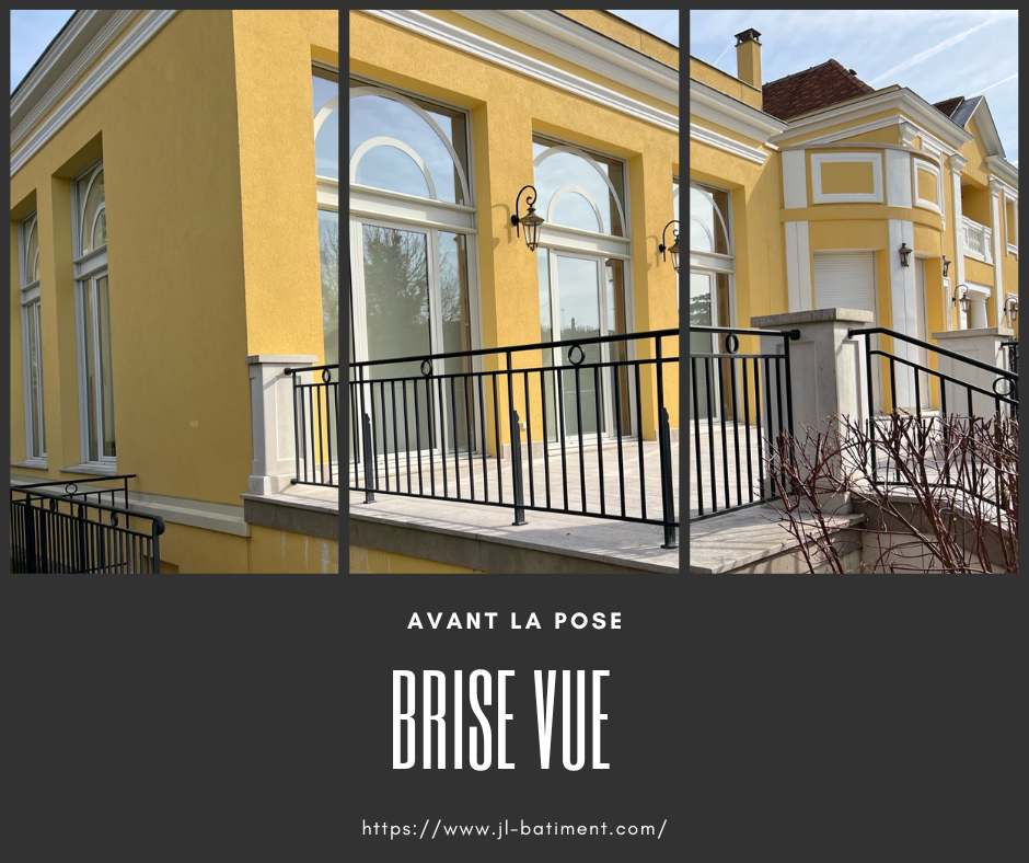 Installation de panneaux brise-vue