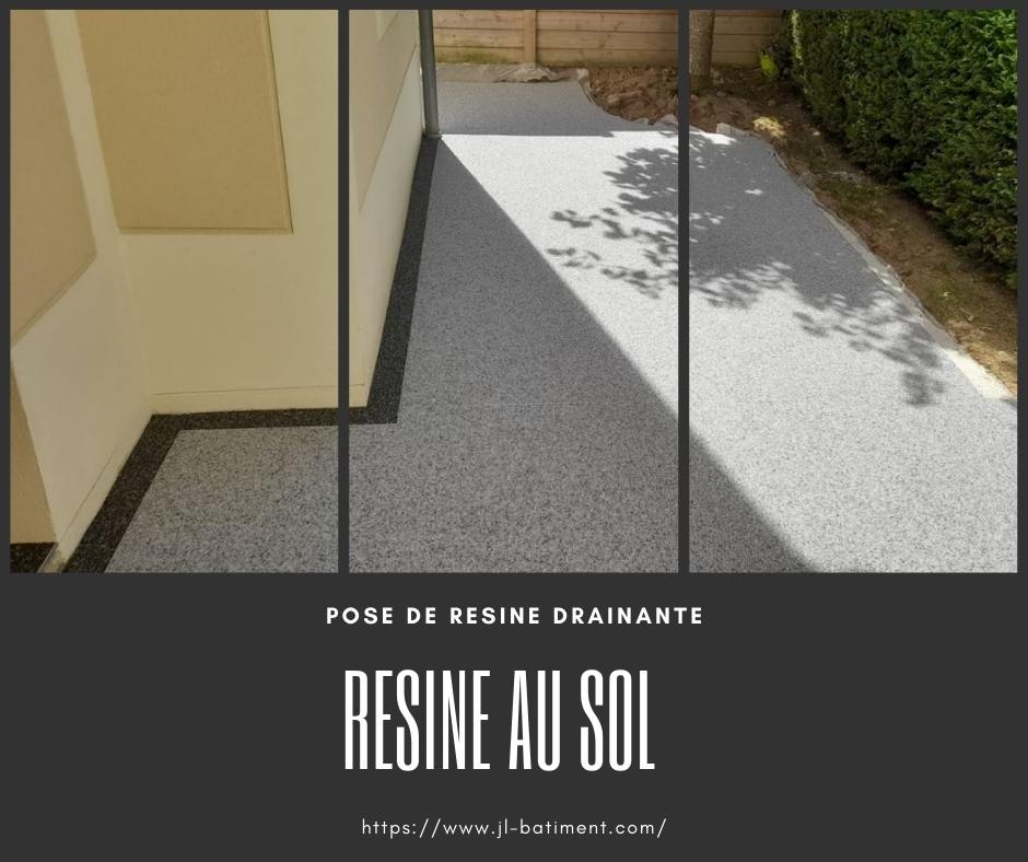 Revêtement drainant de sol exterieur Résinéo à Bussy-st-Georges