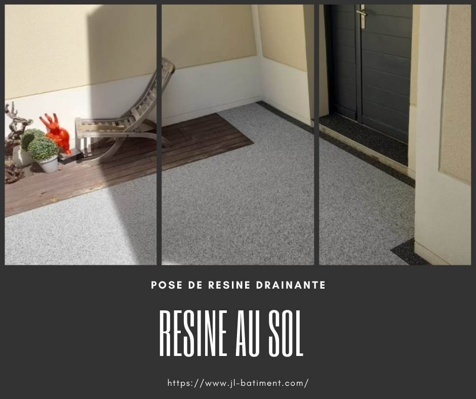 Revêtement drainant de sol exterieur Résinéo à Bussy-st-Georges