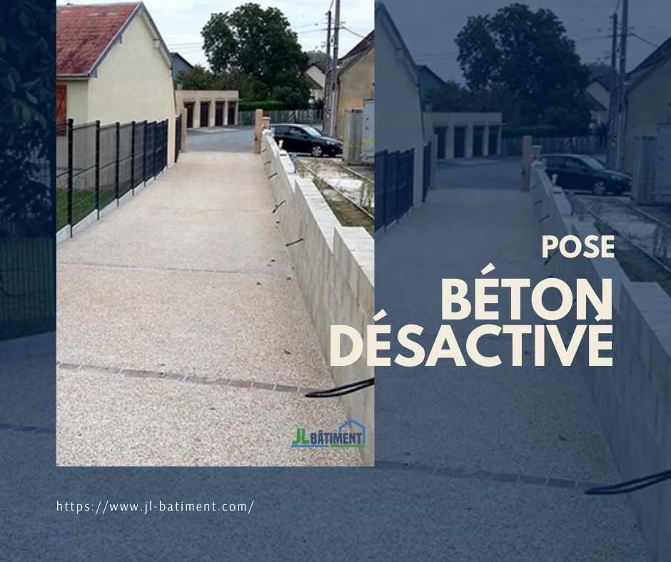 Pose béton désactivé