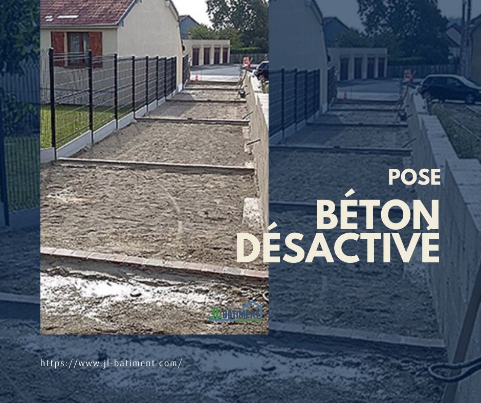 Pose béton désactivé